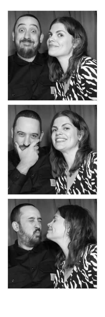 B&W Curtain Photo Booth Print - 2x6"